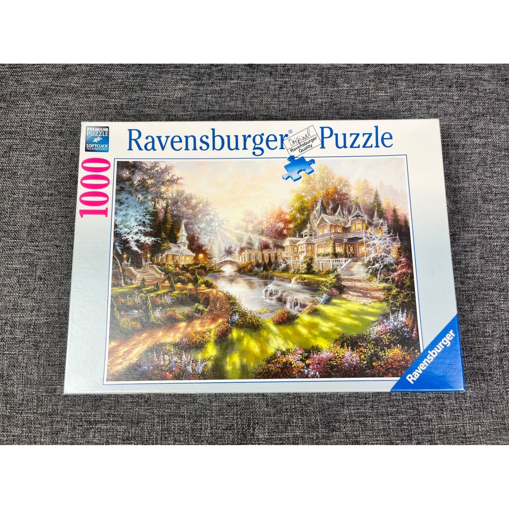 Ravensburger 1000 Piece Puzzle Victorian Estate River Landscape 15 944 4